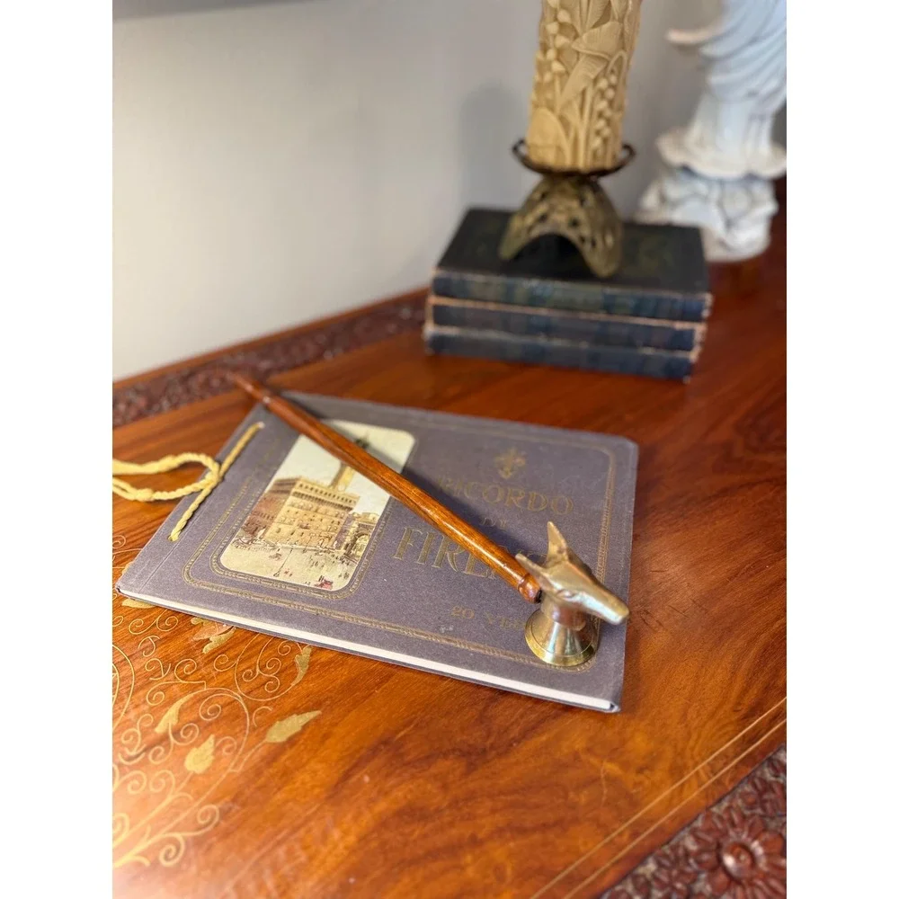 Vintage Brass Deer Candle Snuffer